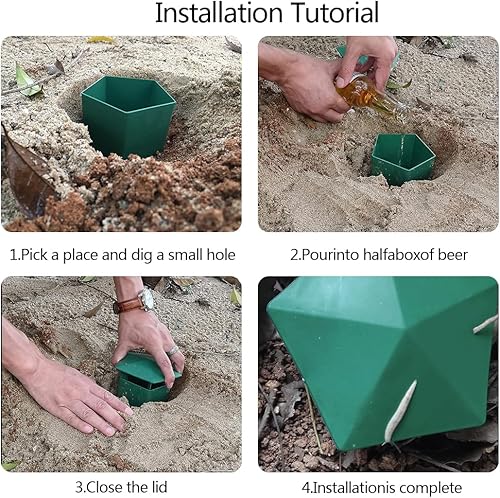 Lot de 6 pièges à limaces - E-menage