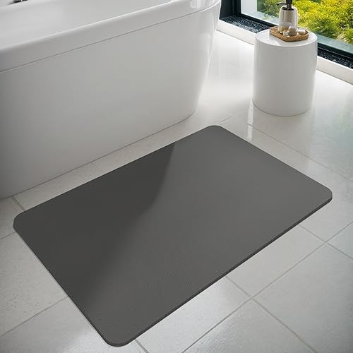 Dolic - Tapis de bain en caoutchouc antidérapant fin