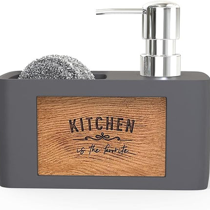 Distributeur de savon liquide blanc conçu pour la cuisine
