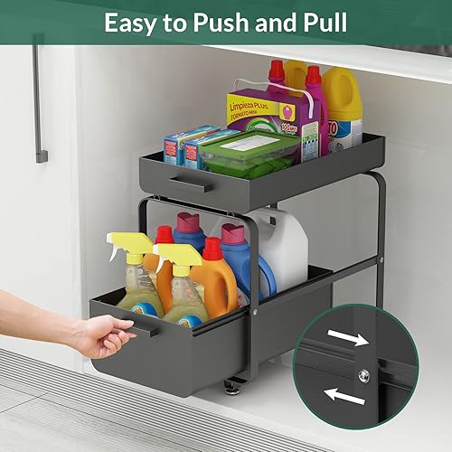 Todeco - Étagère de Rangement sous évier - E-menage