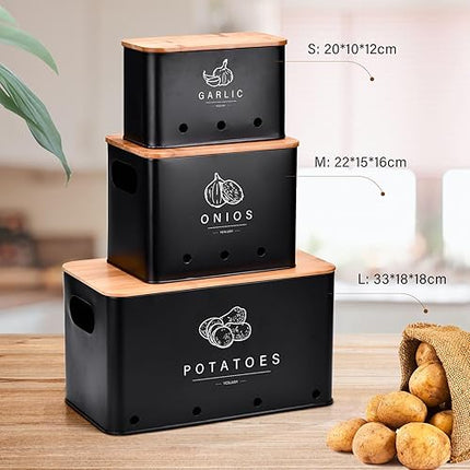 yeslusy - kit de 3 boîtes de rangement - E-menage