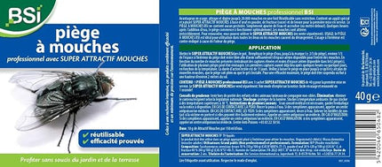 Piège à mouches équipé d’un attractif puissant
