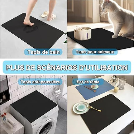 soqkeen  - tapis égouttoir vaisselle absorbant
