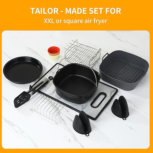 Accessoires de friteuse à air , 20 pièces - E-menage