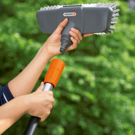 Washing mop with scraper