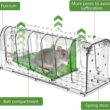 Lot de 2 pièges à souris vivant - E-menage