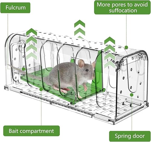 Lot de 2 pièges à souris vivant - E-menage