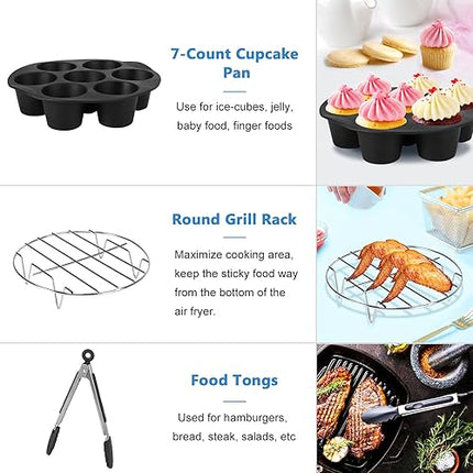 Lot de 14 accessoires pour friteuse à air