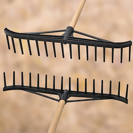 KOTARBAU® - Râteau robuste 610 mm , 18 dents avec manche - E-menage