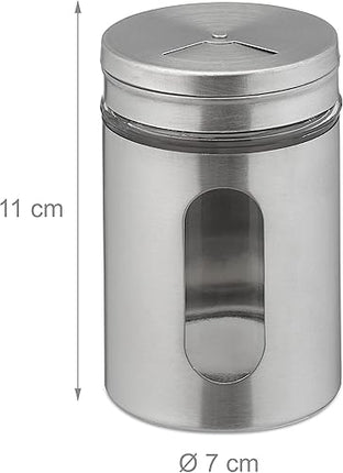 relaxdays - lot de 6 pots à épices - E-menage