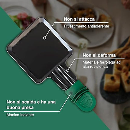 Yoassi - Lot de 8 mini poêles à raclette - E-menage