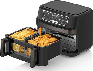 Friteuse à air chaud 2 chambres - E-menage