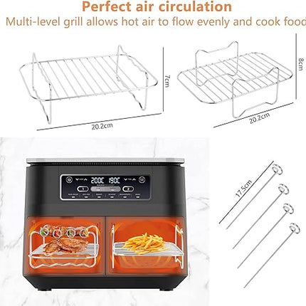 NVIYAM - Lot de 10 accessoires pour friteuse à air