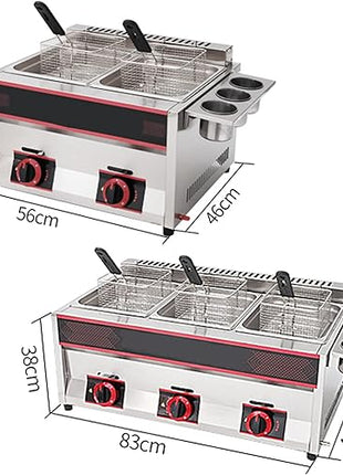 Friteuse à gaz Professionnelle 12L/18L - E-menage