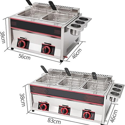 Friteuse à gaz Professionnelle  12L/18L