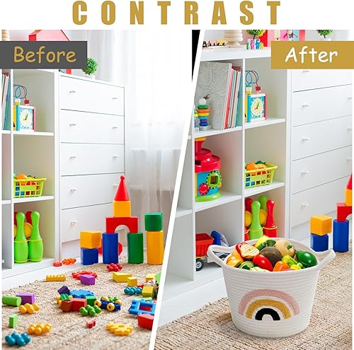 Panier à Linge en Coton Tissé - E-menage