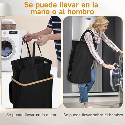 Fulasofia Panier à Linge avec couvercle 110L