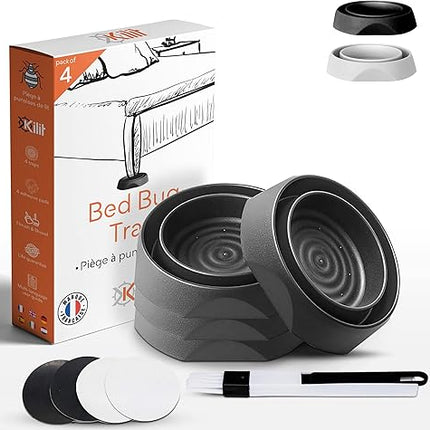 KALIGEN® - Kit de 4 Pièges anti punaises de lit - E-menage