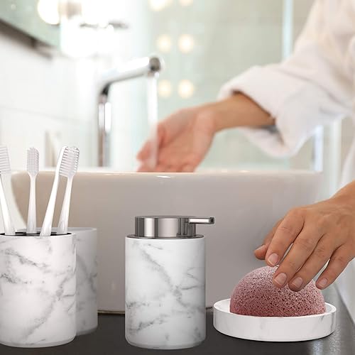 bonVIVO - Lot de 4 accessoires de salle de bain