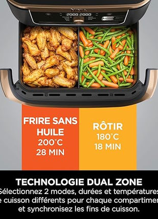 Ninja Foodi FlexDrawer - Friteuse à air - E-menage