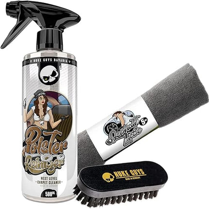 Nuke Guys See Through - Lot de 5 nettoyants 500 ml pour vitres + chiffon gaufré + pinceau - E-menage