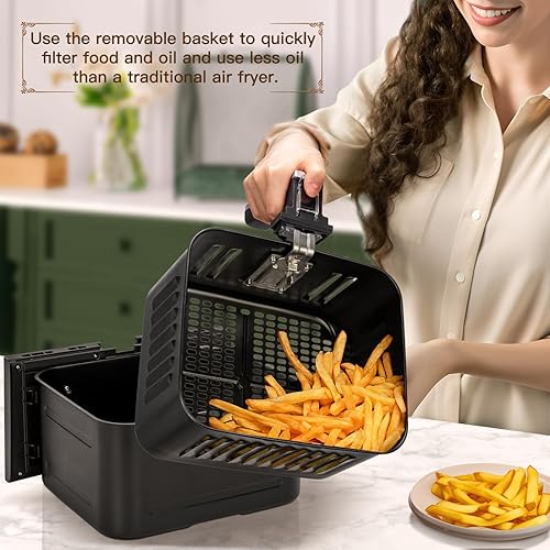 Aigostar - Friteuse à air sans huile 1700W , 8L - E-menage