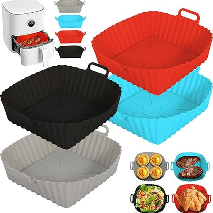 PQETBV - Moule en silicone pour friteuse  à air, 4pièces
