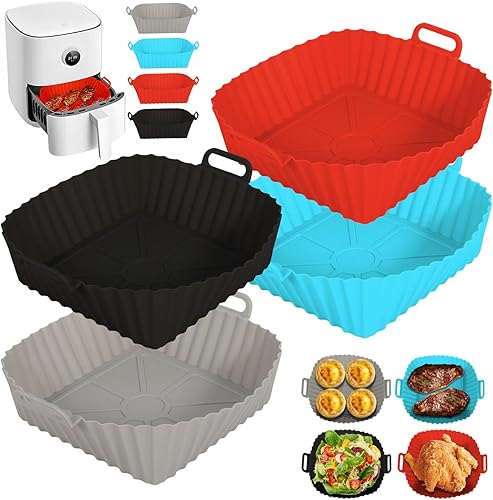 PQETBV - Moule en silicone pour friteuse  à air, 4pièces