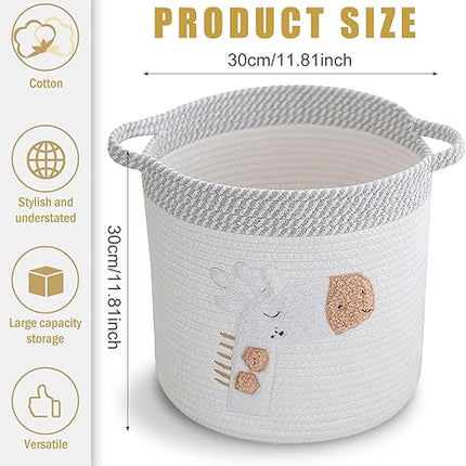 Panier à Linge en Coton Tissé