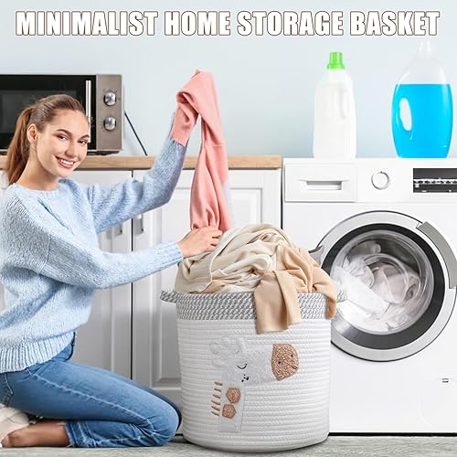 Panier à Linge en Coton Tissé - E-menage