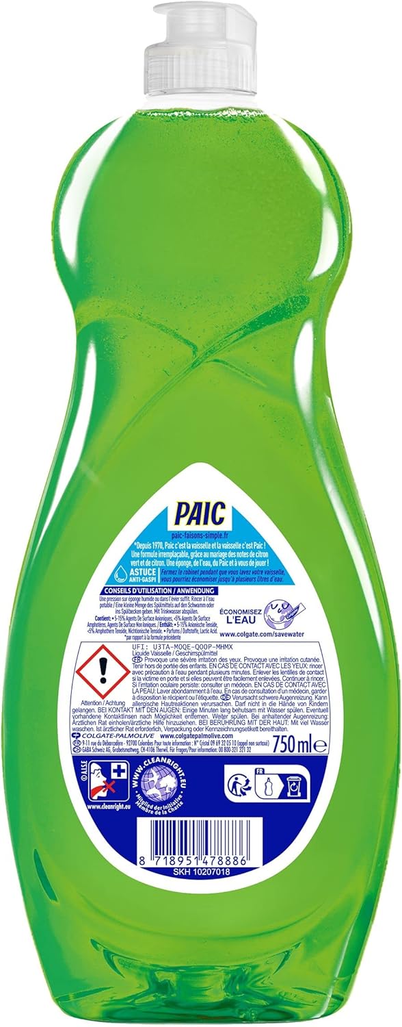 Liquide Vaisselle Paic Citron - E-menage
