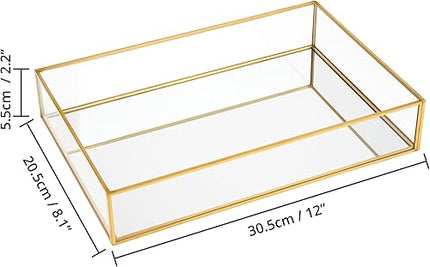 winter shore plateau décoratif doré - E-menage