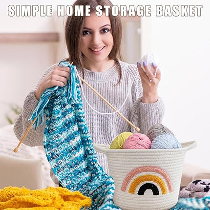 Panier à Linge en Coton Tissé