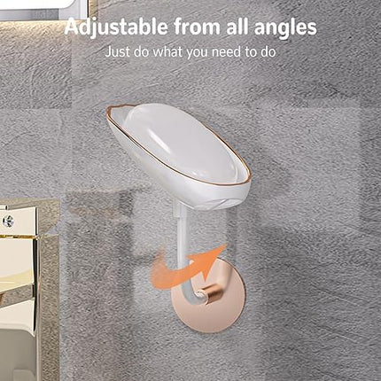 Suuwwn - Lot de 2 porte-savon avec écoulement en forme de feuille - E-menage