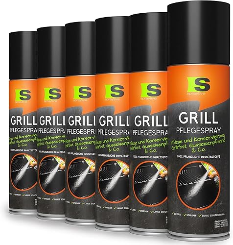 Spraytive - Lot de 6 sprays anti-adhésif pour barbecue - E-menage