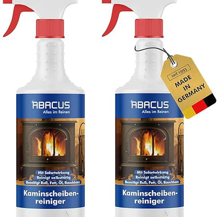 ABACUS® - lot de 2 Nettoyant pour vitres de cheminée  750 ml