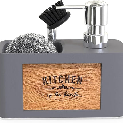 Distributeur de savon liquide blanc conçu pour la cuisine