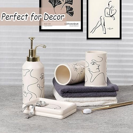 Santentre Ensemble de 4 pièces pour salle de bain