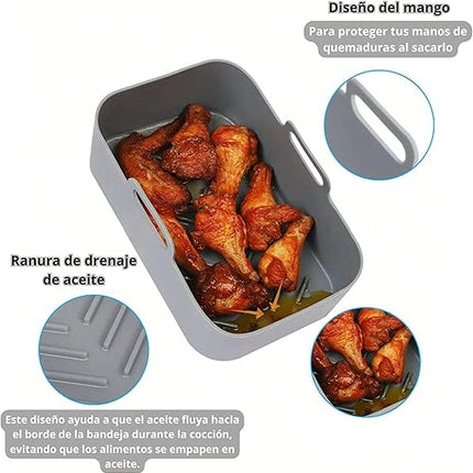CERENE - lot de 2 Moules en silicone friteuse à air