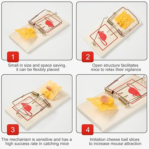 ShiWuYou - Lot de 4 Pièges à souris - E-menage