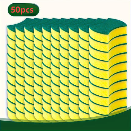 Lot de 50 éponges de nettoyage double face