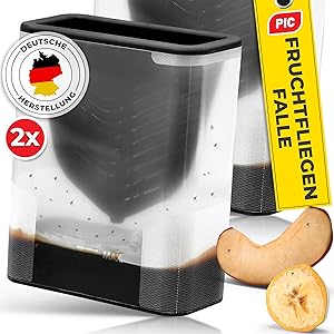 PIC - Lot de 2 Pièges à mouches à fruits - E-menage