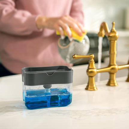 Distributeur de détergent en plastique ABS transparent (1/2/3 unités) - E-menage