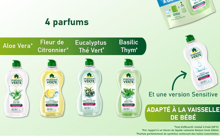Liquide Vaisselle maison verte - E-menage