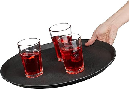 relaxdays - lot de 2 plateaux de service - E-menage