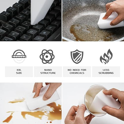 Welsberg - Lot de 20 éponges magique en melamine - E-menage