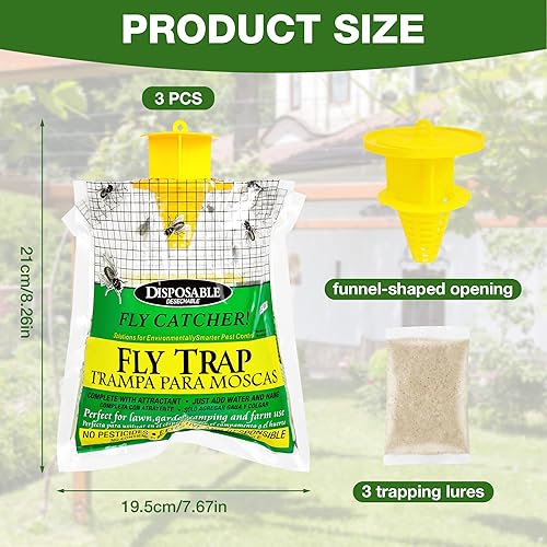 AOOWU - 3 Pièges à moustiques , mouches pour intérieur extérieur - E-menage