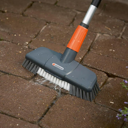 Washing mop with scraper