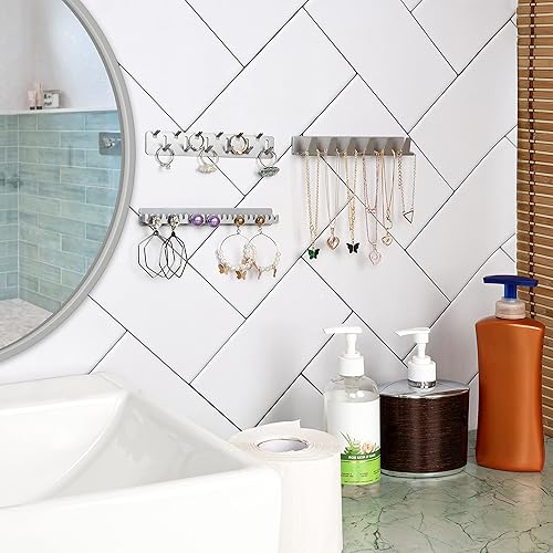 lot de 3 porte bijoux en metal - E-menage