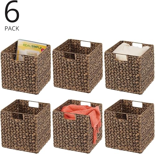 mDesign - Lot de 6 paniers de rangement - E-menage